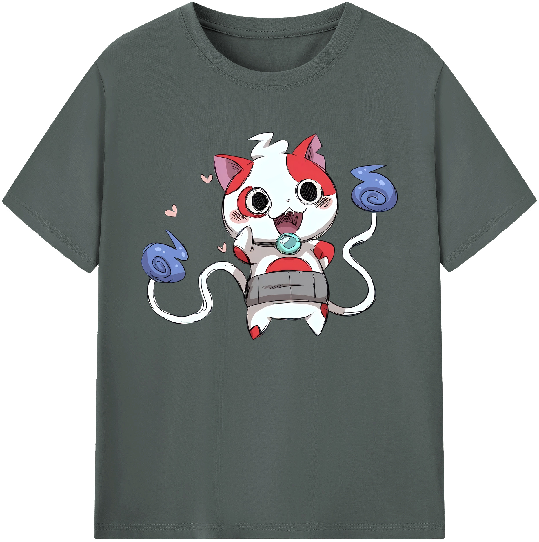 （画像用） 妖怪ウォッチ Yo-kai Watch 綿100％ メンズ半袖Tシャツ｜肌触りやわらか＆通気性
